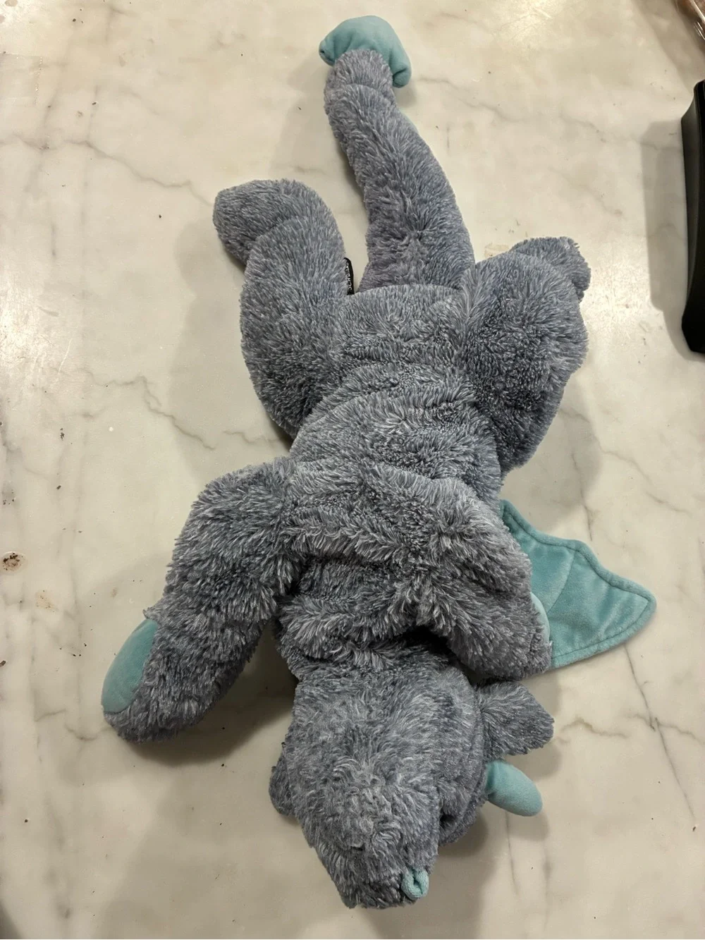 FAO Schwarz Adopt A Pet Enchanted Dragon Stuffed Plush Gray 26”